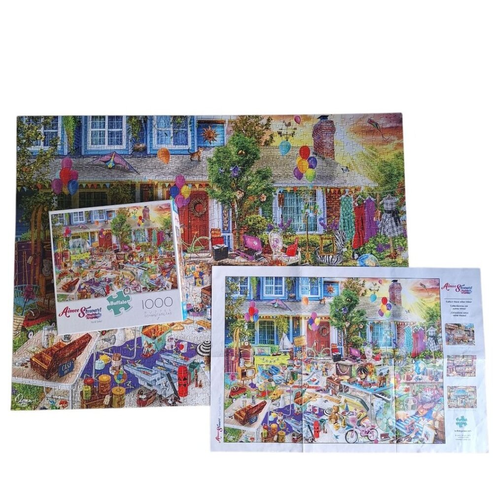 Buffalo Puzzle Aimee‎ Stewart Yard Sale Garage Rummage Junk 1000 Piece Complete